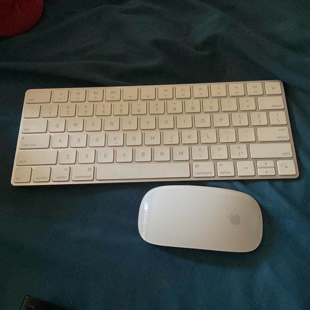 Apple keyboard w Mouse